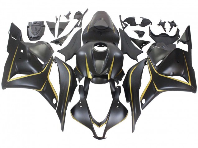 Discount 2009-2012 Matte Black Gold Honda CBR600RR Motorcycle Fairings Canada