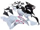 Discount 2009-2012 White Cherry Blossom Glossy Black Honda CBR600RR Motorcycle Fairings Canada