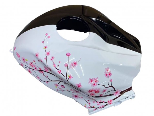 Discount 2009-2012 White Cherry Blossom Glossy Black Honda CBR600RR Motorcycle Fairings Canada