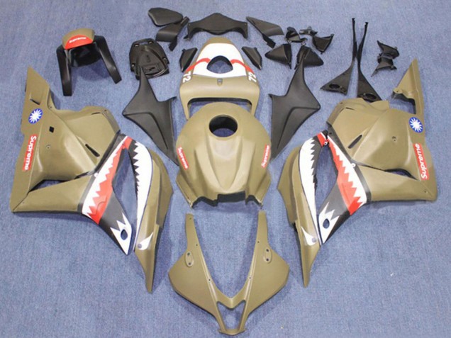 Discount 2009-2012 Brown White Red Shark Honda CBR600RR Motorcycle Fairings Canada