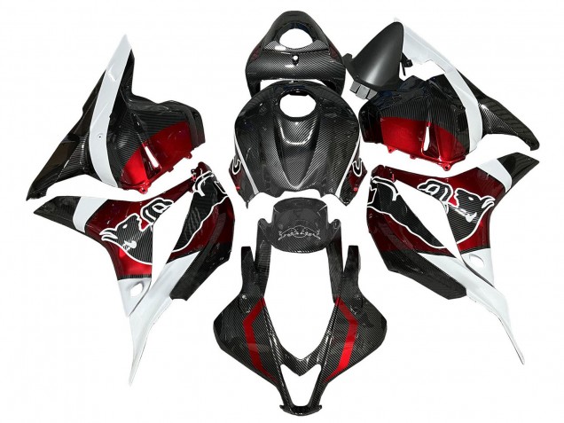 Discount 2009-2012 White Red Black Carbon Fiber Honda CBR600RR Motorcycle Fairings Canada
