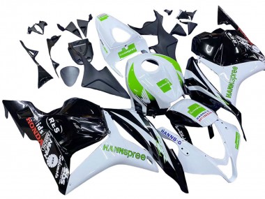 Discount 2009-2012 White Green Glossy Black Hannspree Honda CBR600RR Motorcycle Fairings Canada