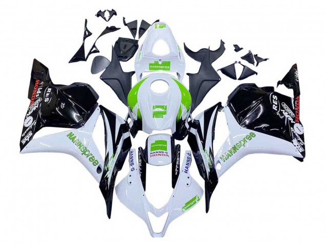 Discount 2009-2012 White Green Glossy Black Hannspree Honda CBR600RR Motorcycle Fairings Canada