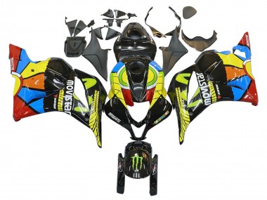 Discount 2009-2012 Black Multicolor MoviStar Honda CBR600RR Motorcycle Fairings Canada