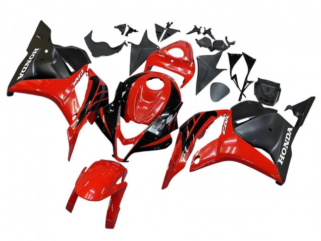 Discount 2009-2012 Red Glossy Black Matte Black Stripe Honda CBR600RR Motorcycle Fairings Canada