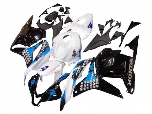 Discount 2009-2012 White Blue Glossy Black Honda CBR600RR Motorcycle Fairings Kit Canada