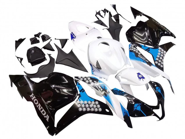 Discount 2009-2012 White Blue Glossy Black Honda CBR600RR Motorcycle Fairings Kit Canada
