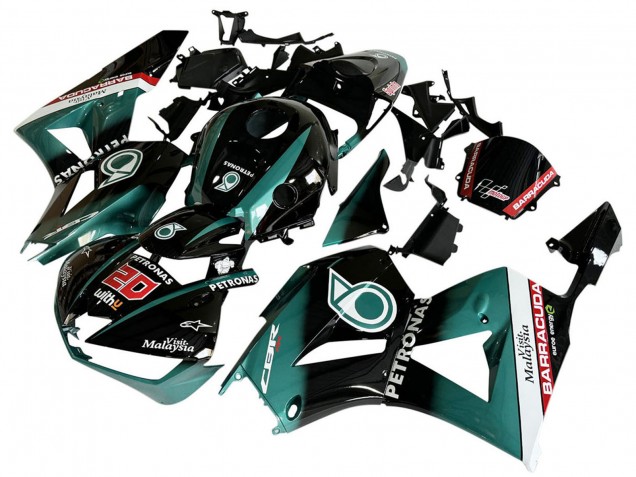 Discount 2013-2023 Teal Blue Glossy Black Petronas 20 Honda CBR600RR Motorcycle Fairing Canada