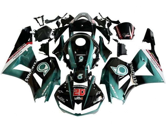 Discount 2013-2023 Teal Blue Glossy Black Petronas 20 Honda CBR600RR Motorcycle Fairing Canada
