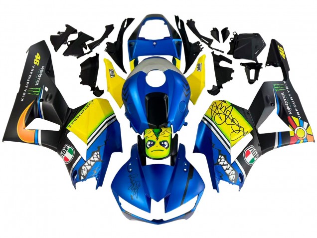 Discount 2013-2023 Blue Yellow Matte Black Green Monster Shark Honda CBR600RR Motorcycle Fairings Canada