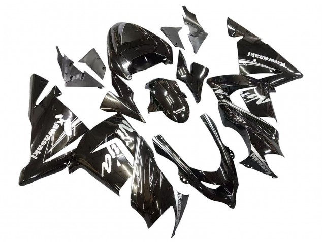 Discount 2004-2005 Glossy Black Ninja Kawasaki ZX10R Motorcycle Fairings Canada