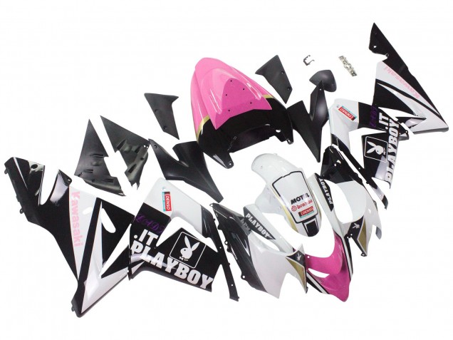Discount 2004-2005 Black Pink White Playboy Motul Kawasaki ZX10R Motorcycle Fairings Canada