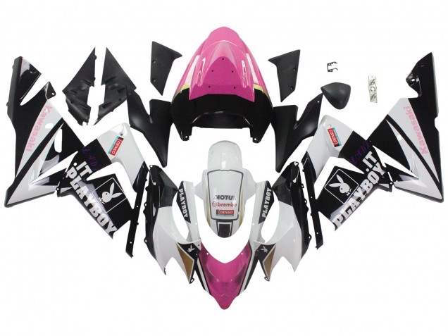 Discount 2004-2005 Black Pink White Playboy Motul Kawasaki ZX10R Motorcycle Fairings Canada