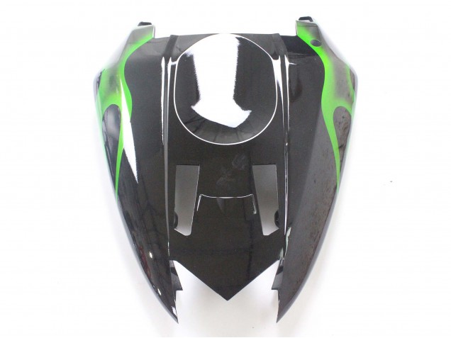 Discount 2004-2005 Black with Green Flame Ninja Kawasaki ZX10R Motorcycle Fairings Canada