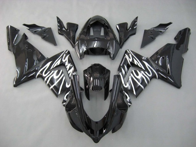 Discount 2004-2005 Black White Kawasaki ZX10R Motorcycle Fairings Canada
