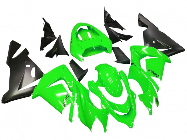 Discount 2004-2005 Green Black Ninja Kawasaki ZX10R Motorcycle Fairings Canada