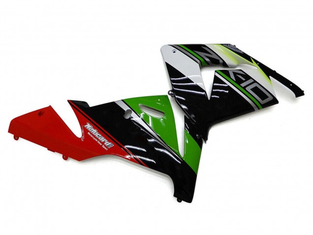 Discount 2004-2005 White Black Green Elf Kawasaki ZX10R Motorcycle Fairings Canada