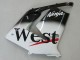 Discount 2004-2005 White Black West Ninja Kawasaki ZX10R Motorcycle Fairings Canada