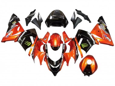 Discount 2004-2005 Burnt Orange Black Monster Elf Kawasaki ZX10R Motorcycle Fairings Canada