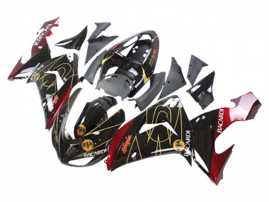 Discount 2006-2007 Black Red Gold BACARDI Kawasaki ZX10R Motorcycle Fairings Canada