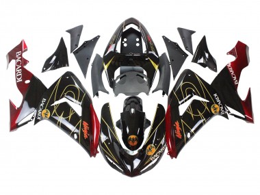 Discount 2006-2007 Black Red Gold BACARDI Kawasaki ZX10R Motorcycle Fairings Canada