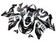 Discount 2006-2007 Glossy Black White West Kawasaki ZX10R Motorcycle Fairings Canada