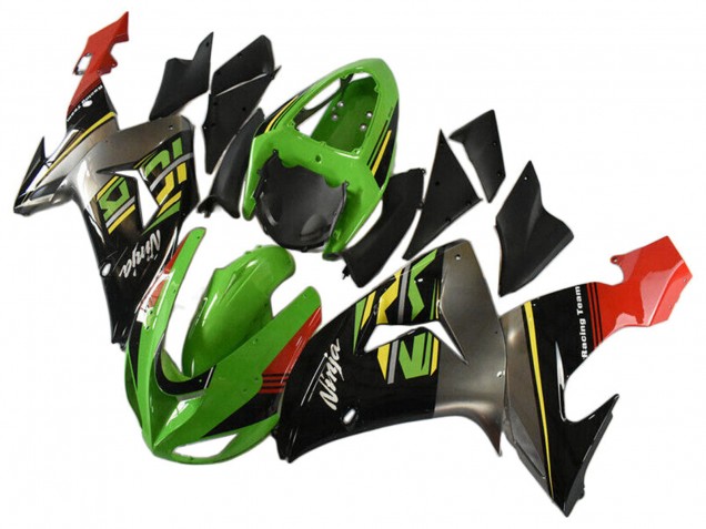Discount 2006-2007 Green Grey Red Black Yellow Kawasaki ZX10R Motorcycle Fairings Canada