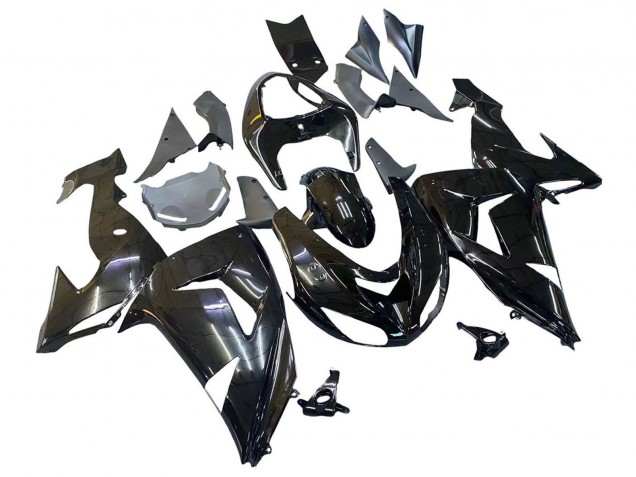 Discount 2006-2007 Glossy Black Kawasaki ZX10R Motorcycle Fairings Canada