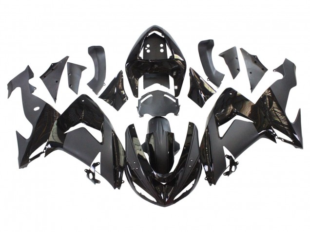 Discount 2006-2007 Matte Black Glossy Black Kawasaki ZX10R Motorcycle Fairings Canada