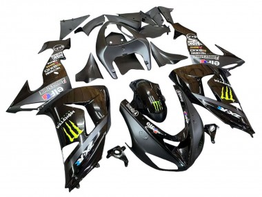 Discount 2006-2007 Grey Yellow Glossy Black Monster Elf Kawasaki ZX10R Motorcycle Fairings Canada