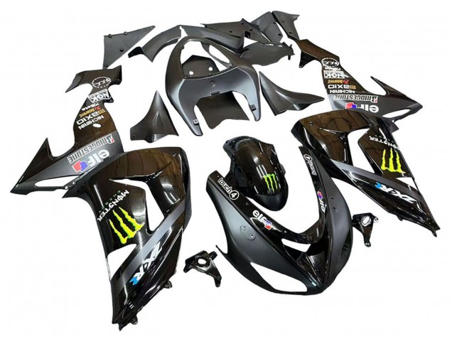 Discount 2006-2007 Grey Yellow Glossy Black Monster Elf Kawasaki ZX10R Motorcycle Fairings Canada