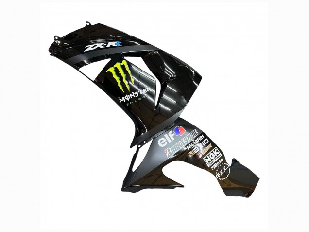 Discount 2006-2007 Grey Yellow Glossy Black Monster Elf Kawasaki ZX10R Motorcycle Fairings Canada