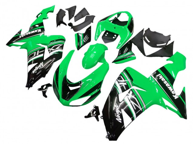 Discount 2006-2007 Green White Black Kawasaki ZX10R Motorcycle Fairing Kits Canada