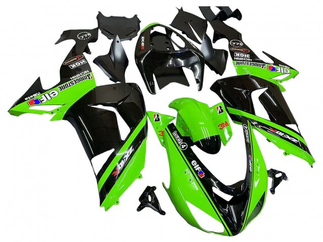 Discount 2006-2007 Green Black Elf Touch4 3M Kawasaki ZX10R Motorcycle Fairings Canada