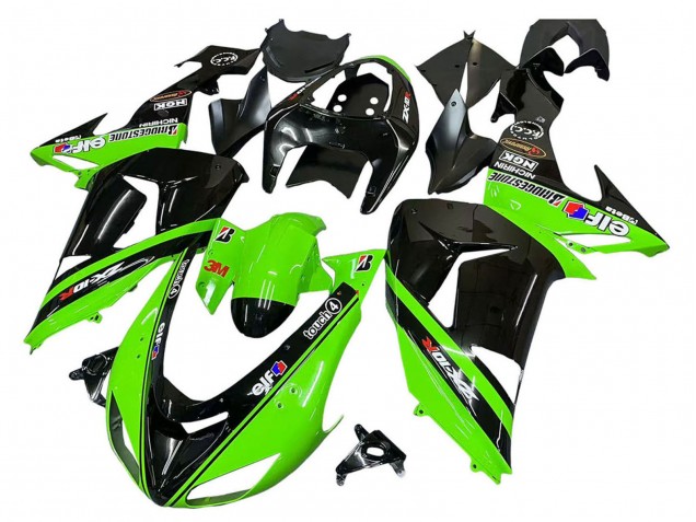 Discount 2006-2007 Green Black Elf Touch4 3M Kawasaki ZX10R Motorcycle Fairings Canada