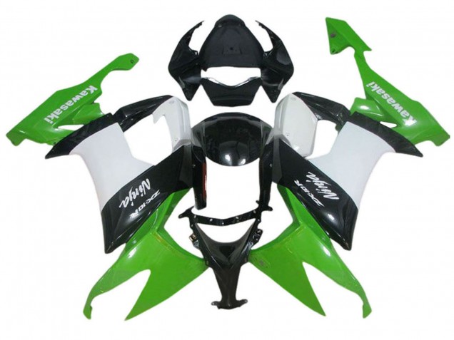 Discount 2006-2007 Green White Black Kawasaki ZX10R Motorcycle Fairing Canada