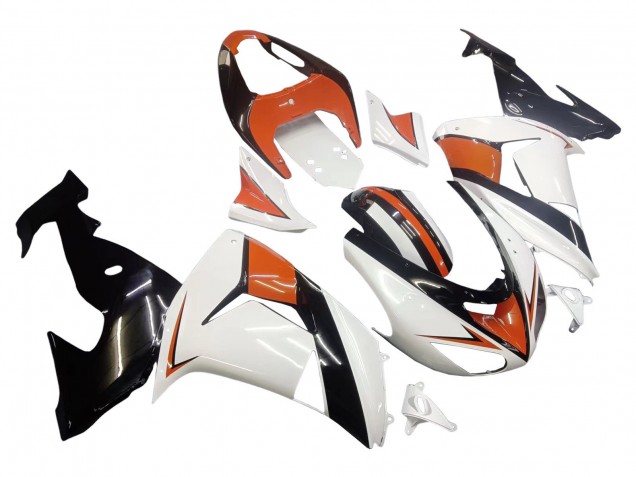 Discount 2006-2007 White Orange Black Kawasaki ZX10R Motorcycle Fairings Canada