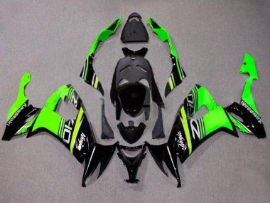 Discount 2008-2010 Green White Glossy Black Kawasaki ZX10R Motorcycle Fairings Canada