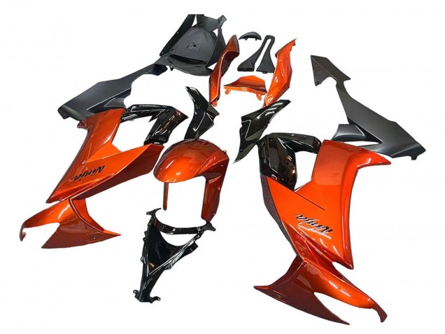 Discount 2008-2010 Burnt Orange Black Kawasaki ZX10R Motorcycle Fairings Canada