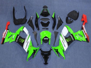 Discount 2008-2010 Green White Red Black Monster Kawasaki ZX10R Motorcycle Fairings Canada