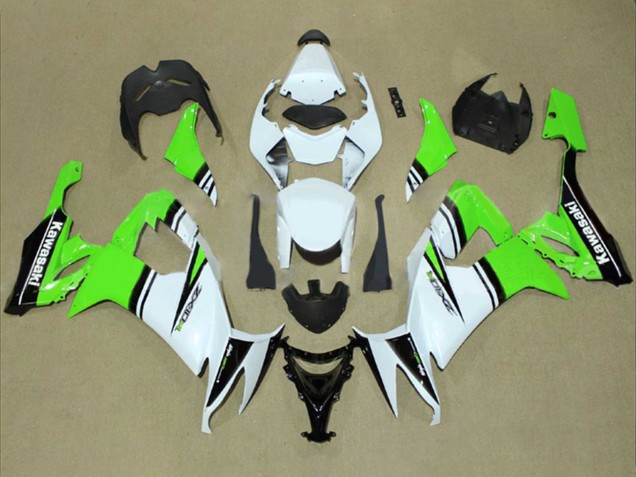 Discount 2008-2010 White Green Black Kawasaki ZX10R Motorcycle Fairings Canada