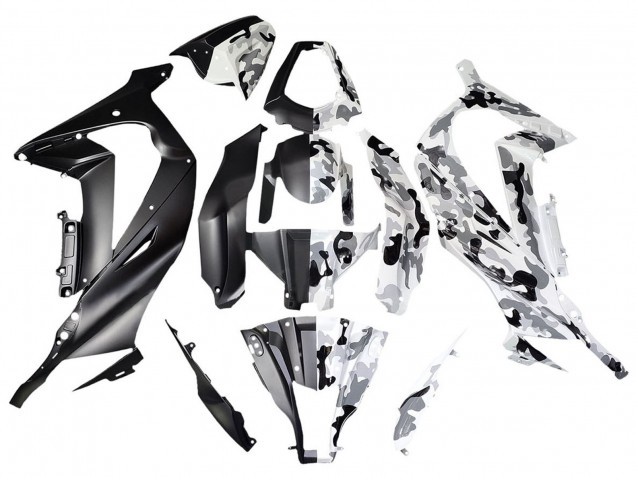 Discount 2008-2010 White Black Split Kawasaki ZX10R Motorcycle Fairings Canada