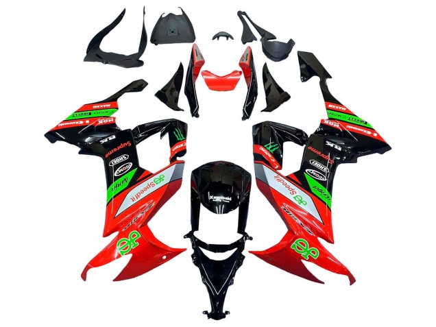 Discount 2008-2010 Red Green Black Kawasaki ZX10R Motorcycle Fairings Canada