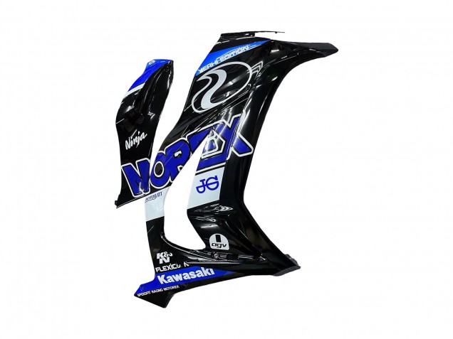 Discount 2011-2015 Blue White Glossy Black Kawasaki ZX10R Motorcycle Fairings Canada