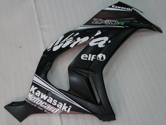 Discount 2011-2015 Glossy Black White Elf Snow Decal Kawasaki ZX10R Motorcycle Fairings Canada