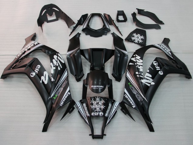 Discount 2011-2015 Glossy Black White Elf Snow Decal Kawasaki ZX10R Motorcycle Fairings Canada