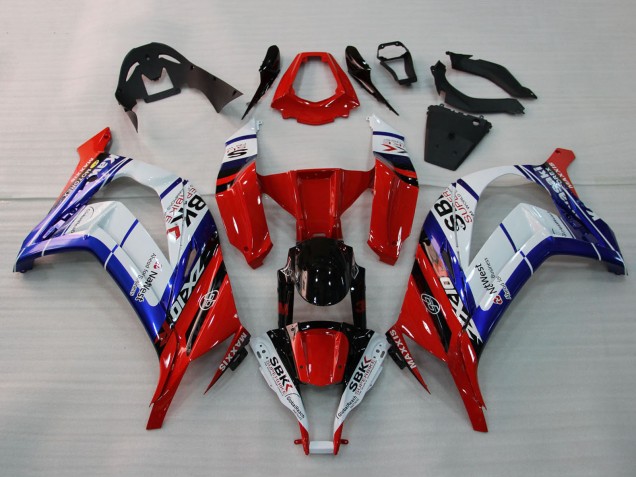 Discount 2011-2015 White Blue Red Black SBK Maxxis Kawasaki ZX10R Motorcycle Fairings Canada