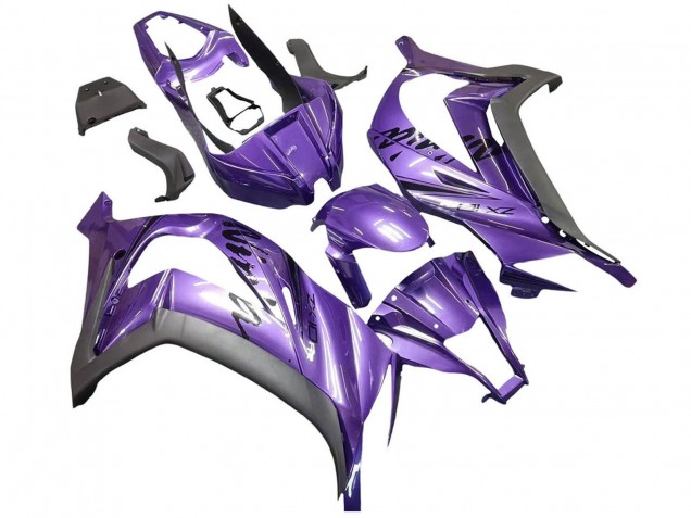 Discount 2011-2015 Purple Matte Black Kawasaki ZX10R Motorcycle Fairing Canada