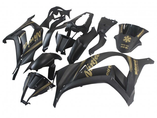 Discount 2011-2015 Matte Black Gold Snow Elf Kawasaki ZX10R Motorcycle Fairings Canada