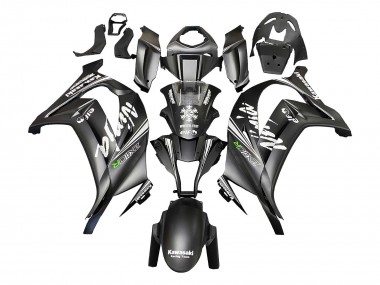 Discount 2011-2015 Matte Black Green Elf Kawasaki ZX10R Motorcycle Fairings Canada